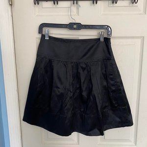 Vintage black BCBG Maxazria Silk A Line skirt